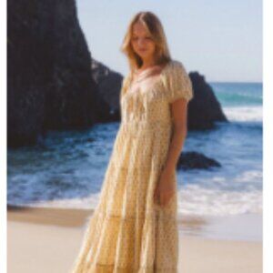 Daughter's of India Sita Maxi Dress, Daffodil